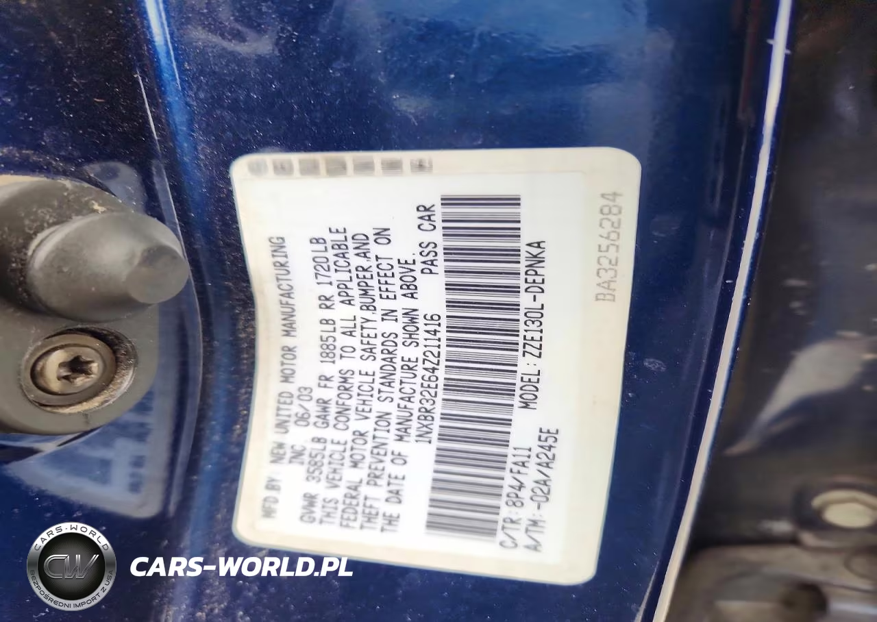 2004 Toyota Corolla Le VIN:1NXBR32E64Z211416 - 12