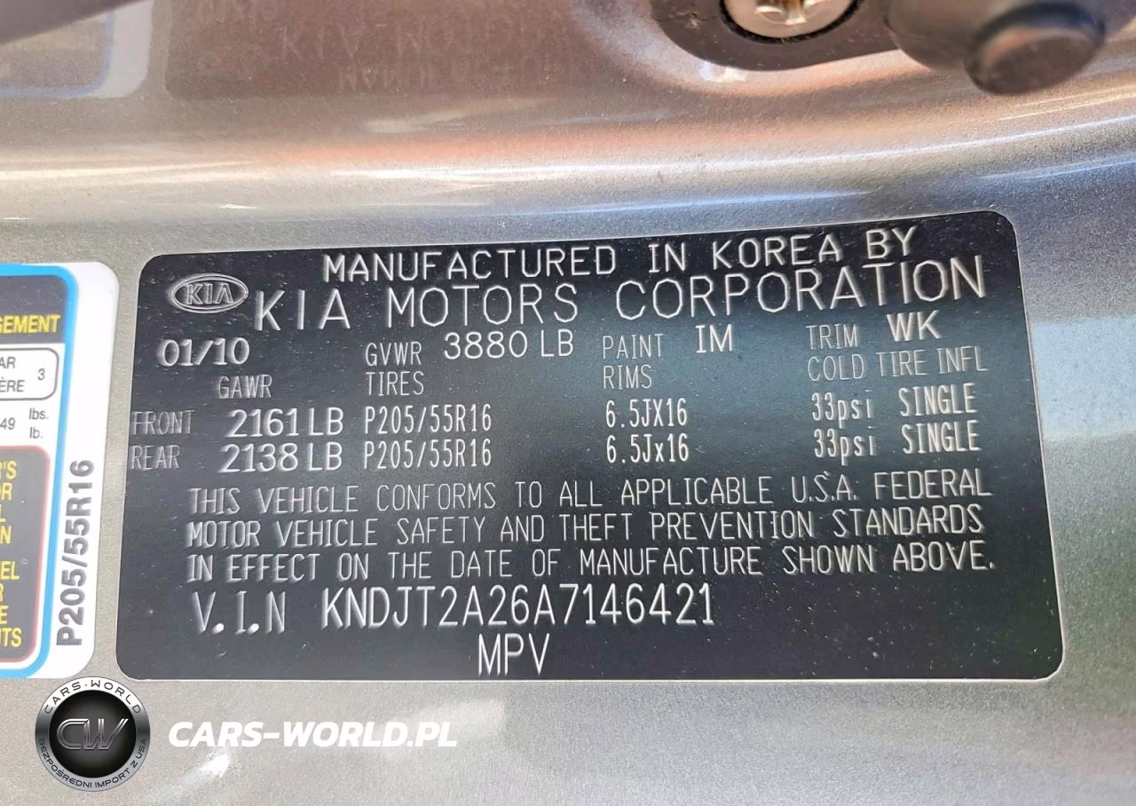2010 Kia Soul + VIN:KNDJT2A26A7146421 - 13