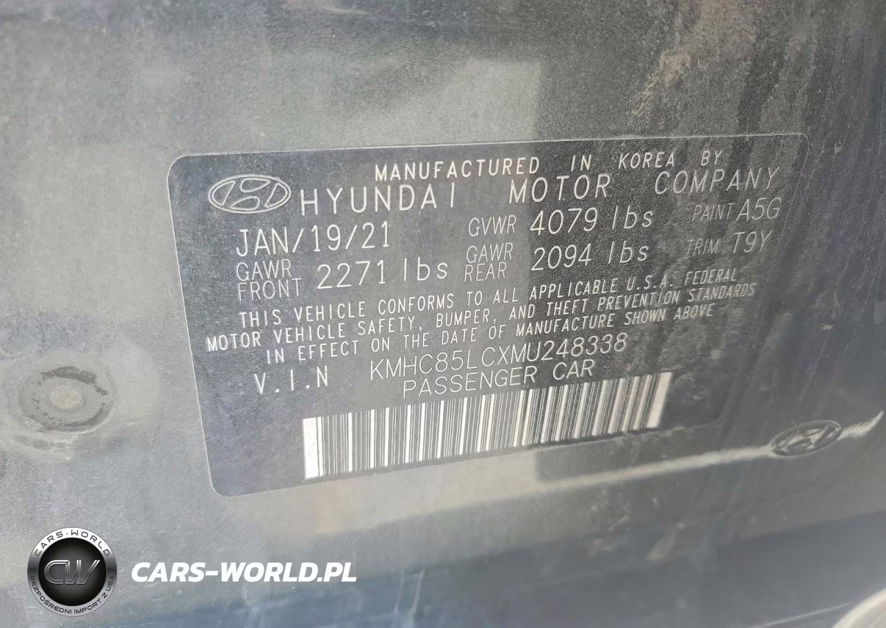 2021 Hyundai Ioniq Hybrid Sel VIN:KMHC85LCXMU248338 - 13