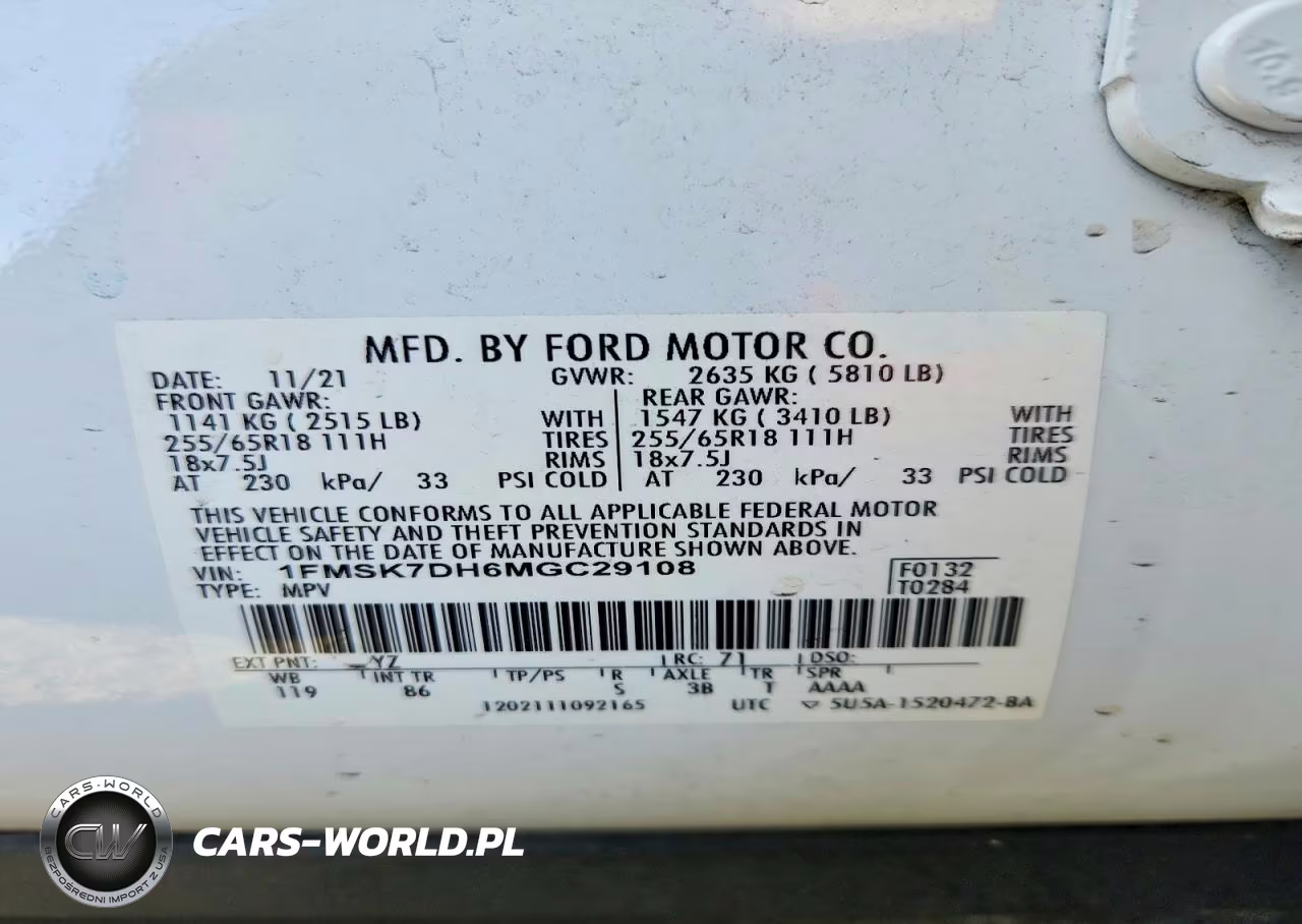 2021 Ford Explorer Xlt VIN:1FMSK7DH6MGC29108 - 13