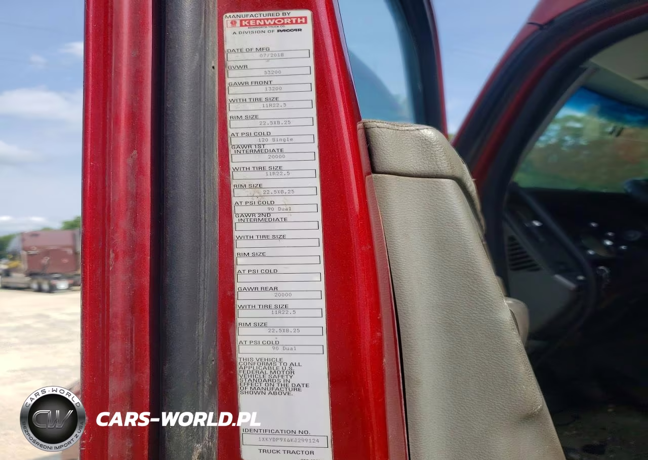 2019 Kw T680 VIN:1XKYDP9X6KJ299124 - 10
