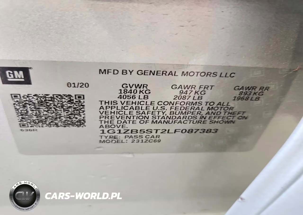2020 Chevrolet Malibu Ls VIN:1G1ZB5ST2LF087383 - 12