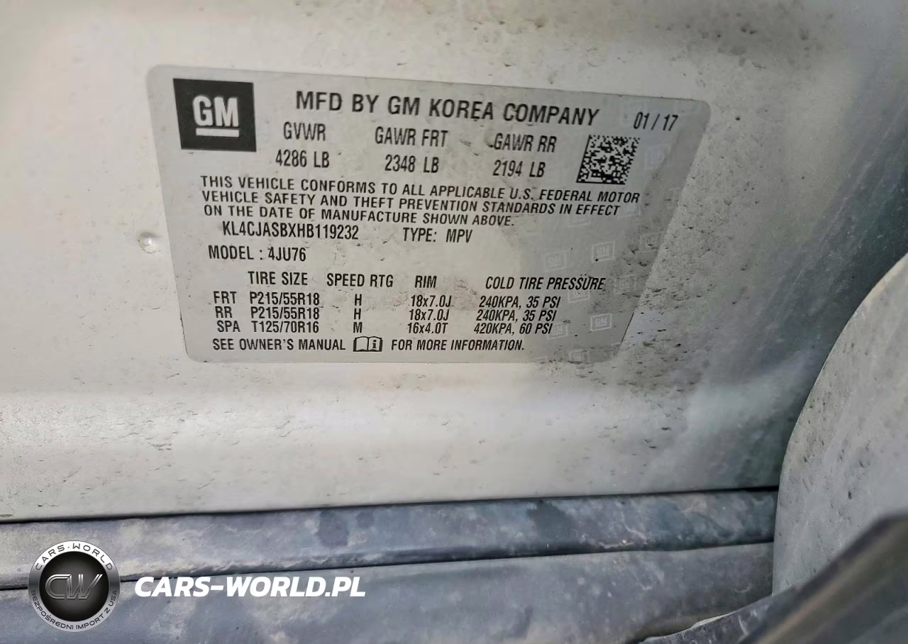 2017 Buick Encore Preferred VIN:KL4CJASBXHB119232 - 14