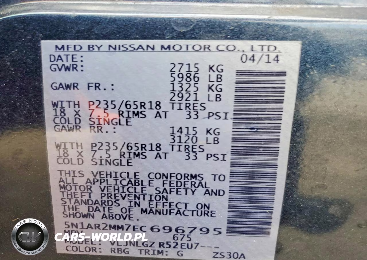 2014 Nissan Pathfinder S VIN:5N1AR2MM7EC696795 - 13