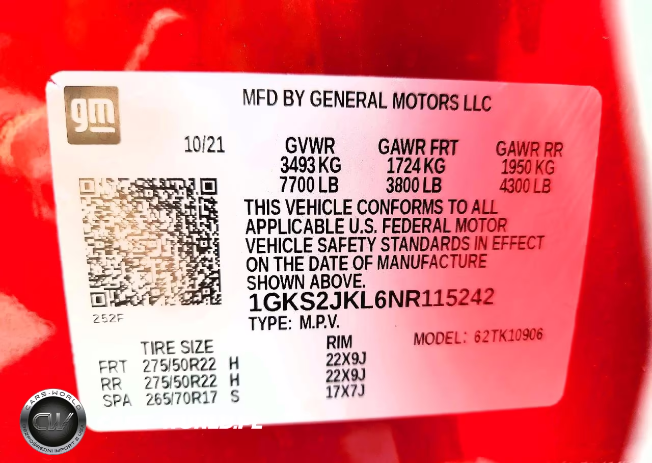 2022 GMC Yukon Xl Denali VIN:1GKS2JKL6NR115242 - 14