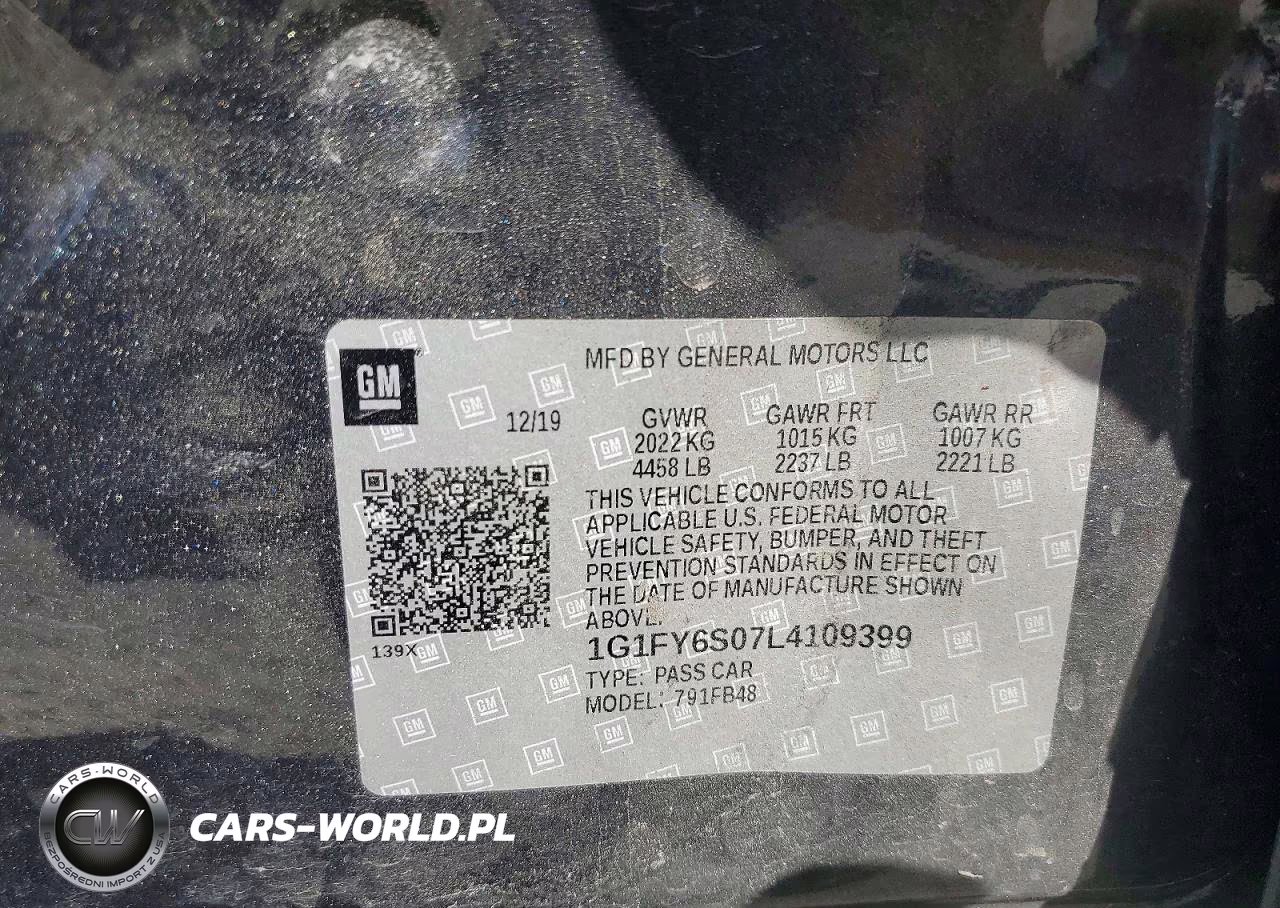2020 Chevrolet Bolt Ev Lt VIN:1G1FY6S07L4109399 - 13
