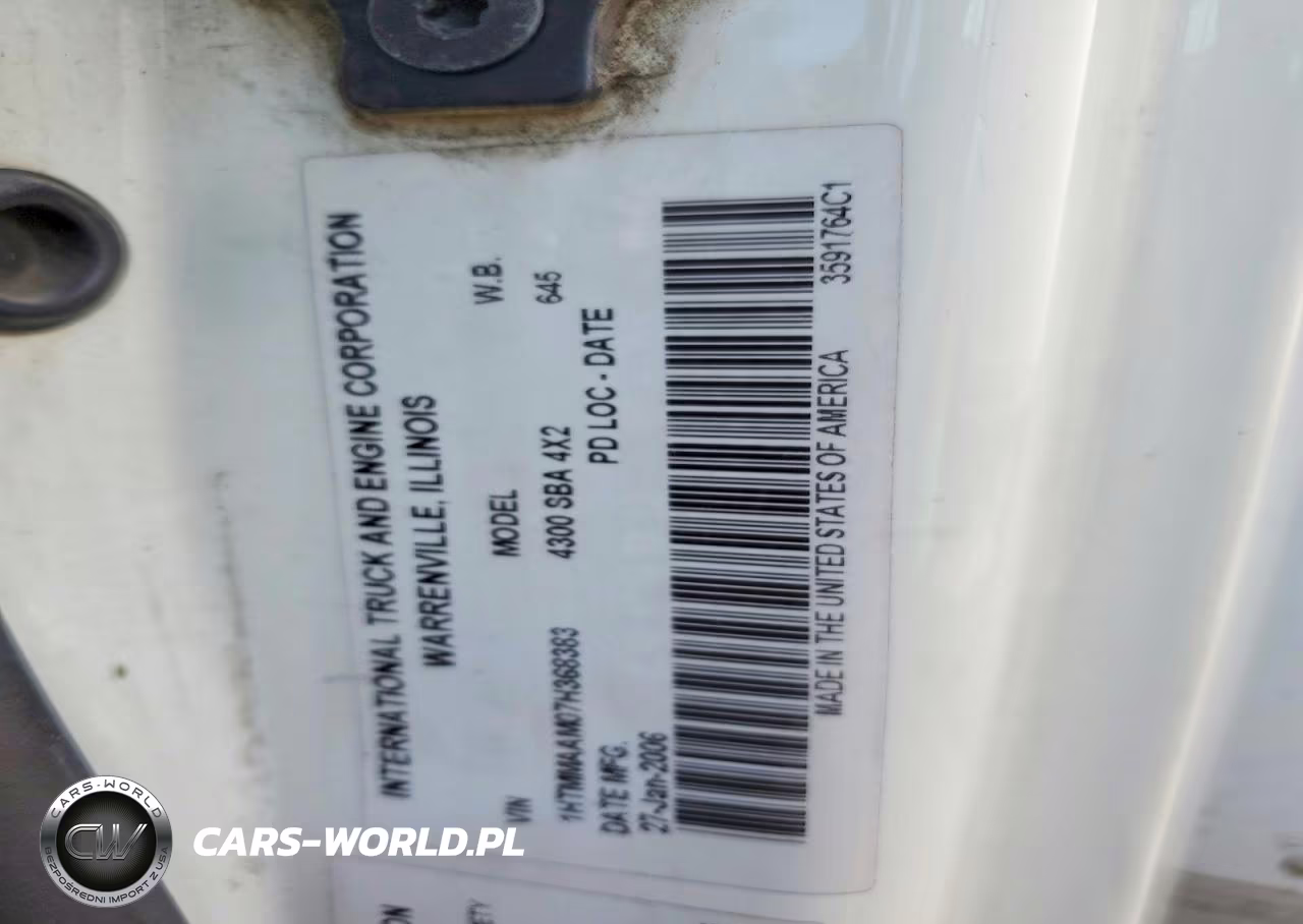 2007 International 4300 Box Truck VIN:1HTMMAAM07H368383 - 10