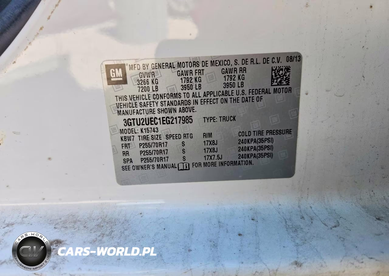 2014 GMC Sierra K1500 Sle VIN:3GTU2UEC1EG217985 - 12