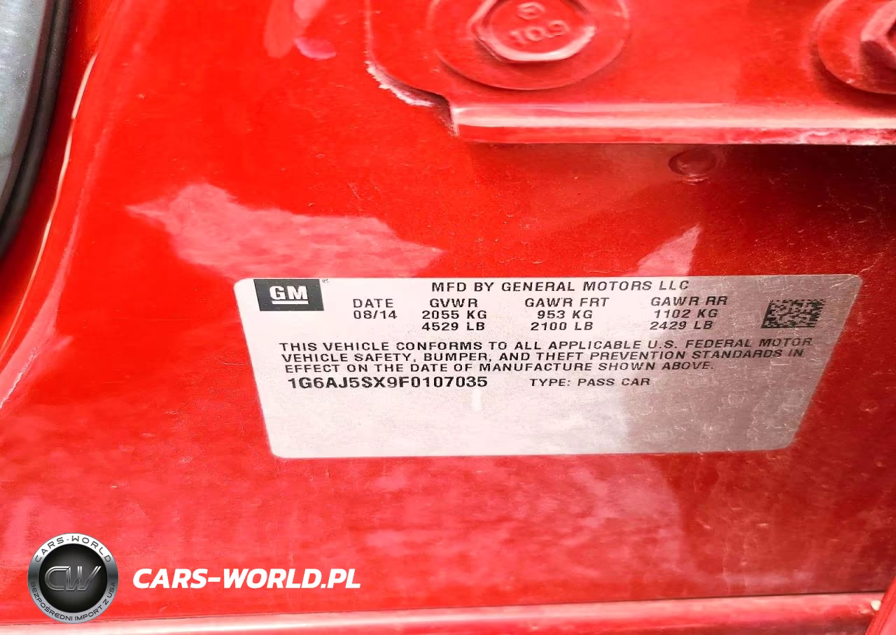 2015 Cadillac Ats Performance VIN:1G6AJ5SX9F0107035 - 12
