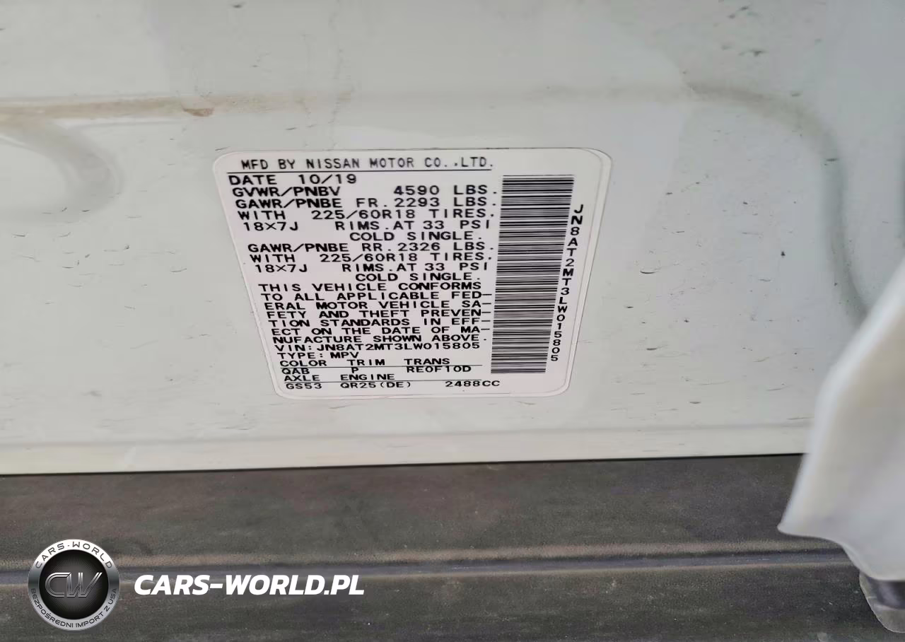2020 Nissan Rogue Sv VIN:JN8AT2MT3LW015805 - 14
