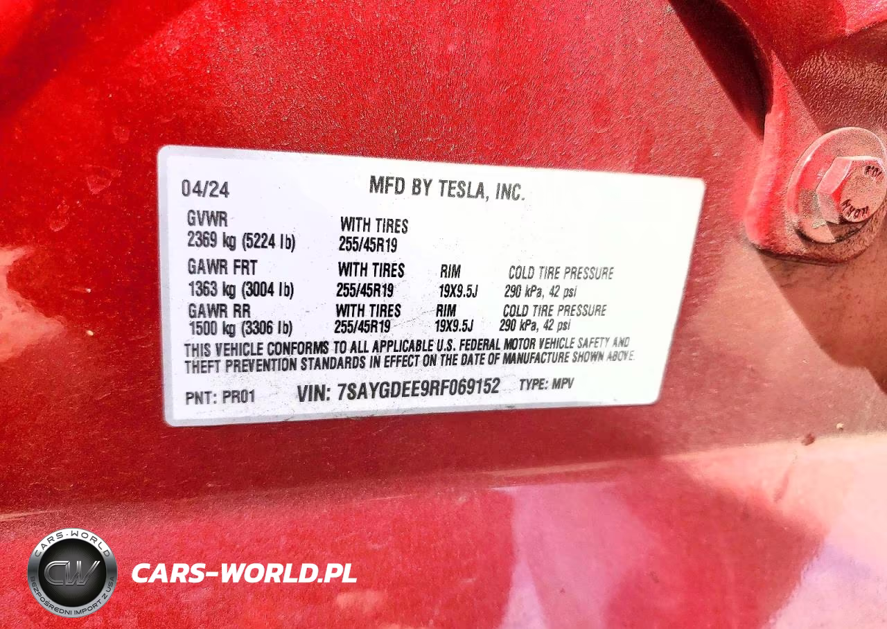 2024 Tesla Model Y VIN:7SAYGDEE9RF069152 - 13