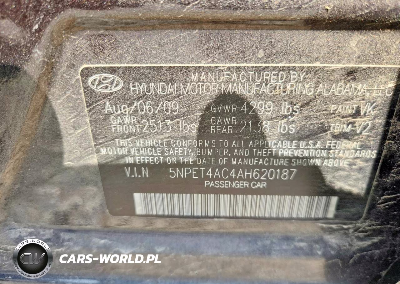 2010 Hyundai Sonata Gls VIN:5NPET4AC4AH620187 - 13