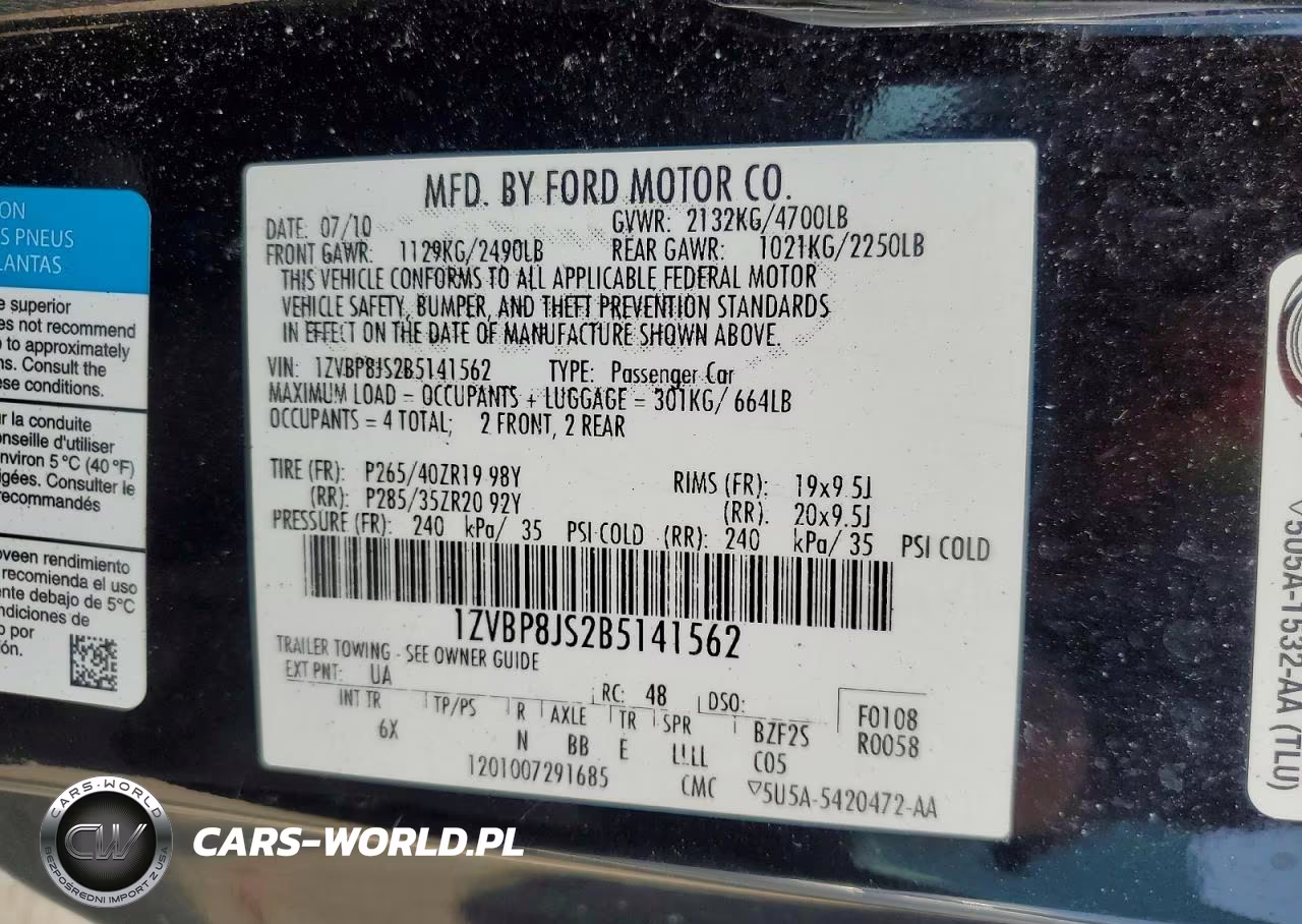 2011 Ford Mustang Shelby Gt500 VIN:1ZVBP8JS2B5141562 - 13
