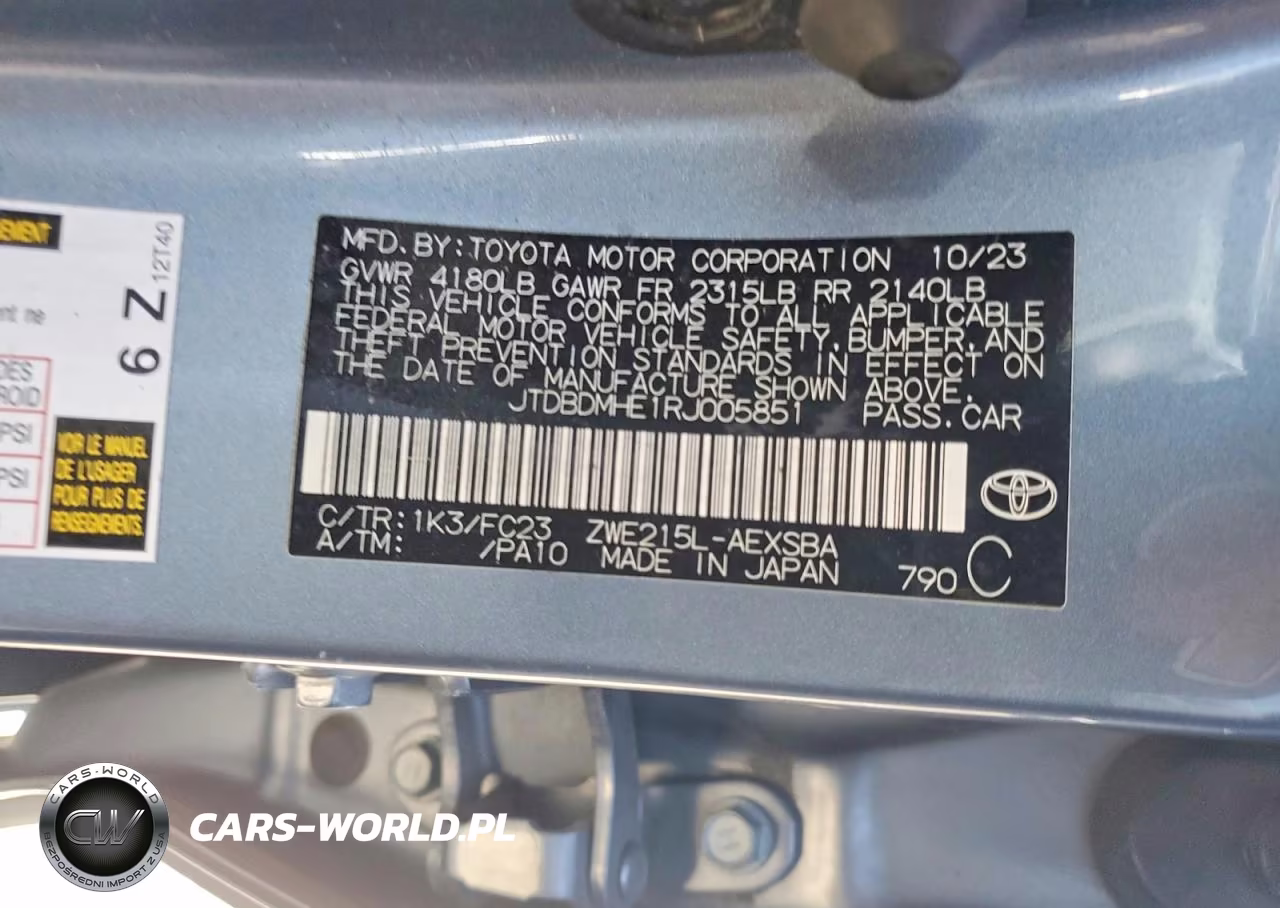 2024 Toyota Corolla Hybrid Se VIN:JTDBDMHE1RJ005851 - 13