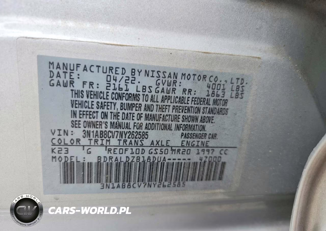 2022 Nissan Sentra VIN:3N1AB8CV7NY262585 - 12