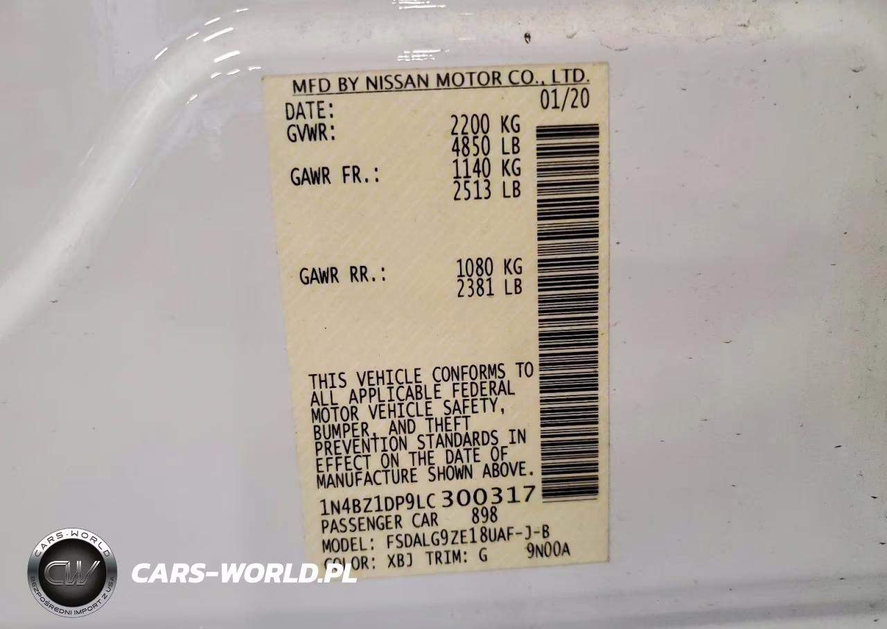 2020 Nissan Leaf Sl Plus VIN:1N4BZ1DP9LC300317 - 13