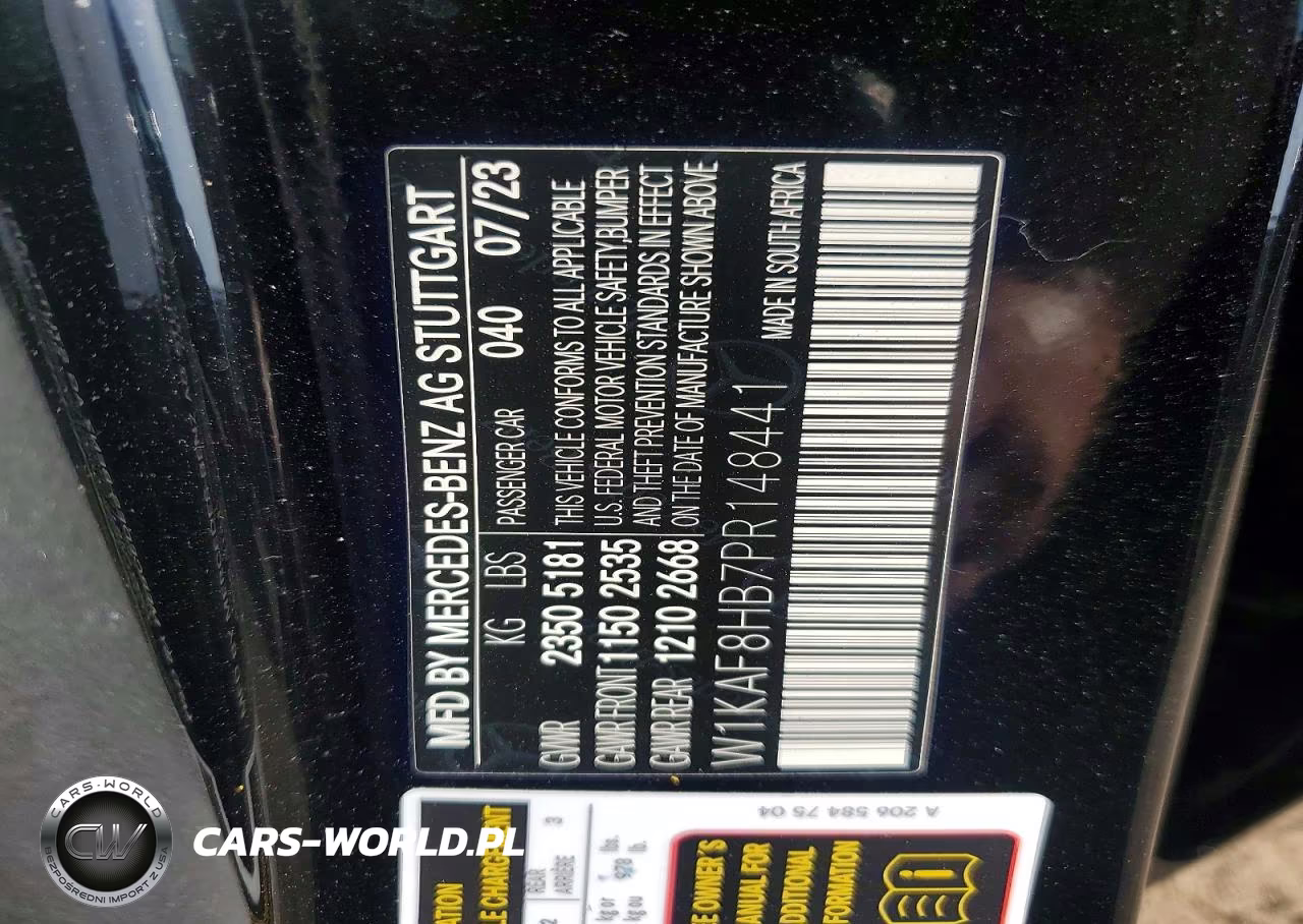 2023 Mercedes-Benz C 43 Amg VIN:W1KAF8HB7PR148441 - 12