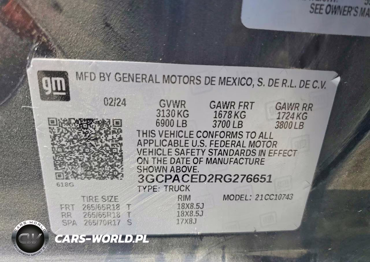 2024 Chevrolet Silverado C1500 Lt VIN:3GCPACED2RG276651 - 12