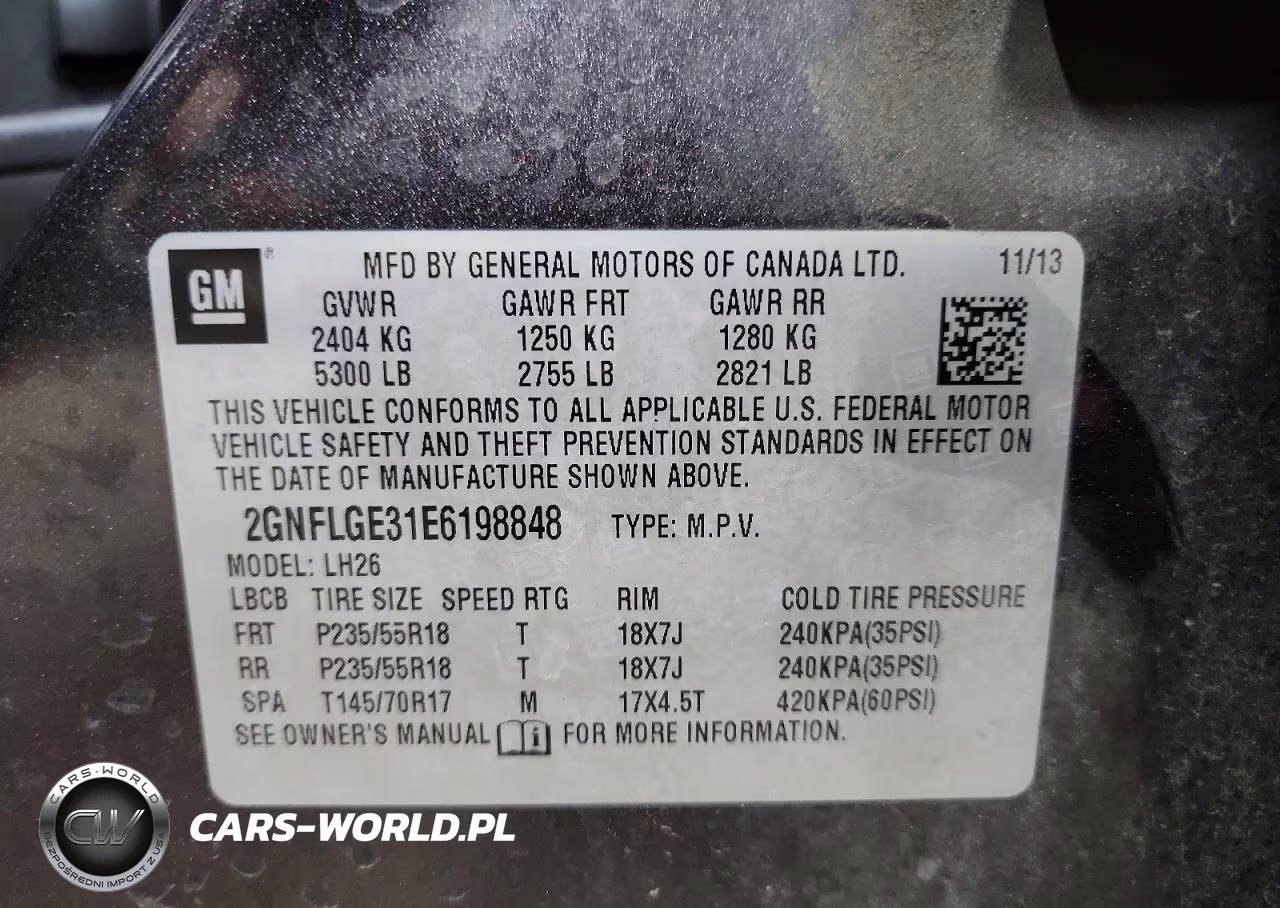 2014 Chevrolet Equinox Lt VIN:2GNFLGE31E6198848 - 13