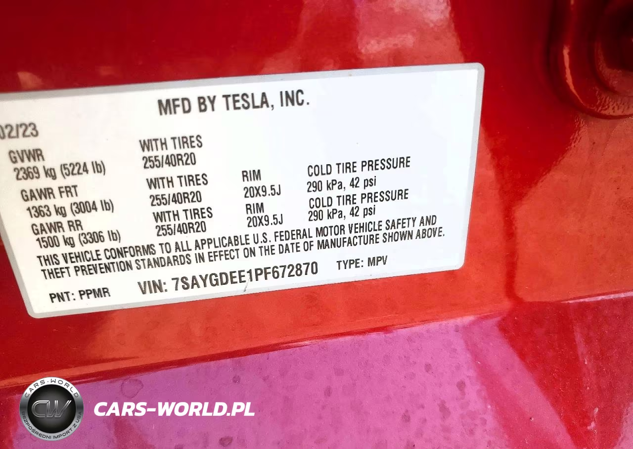 2023 Tesla Model Y VIN:7SAYGDEE1PF672870 - 13