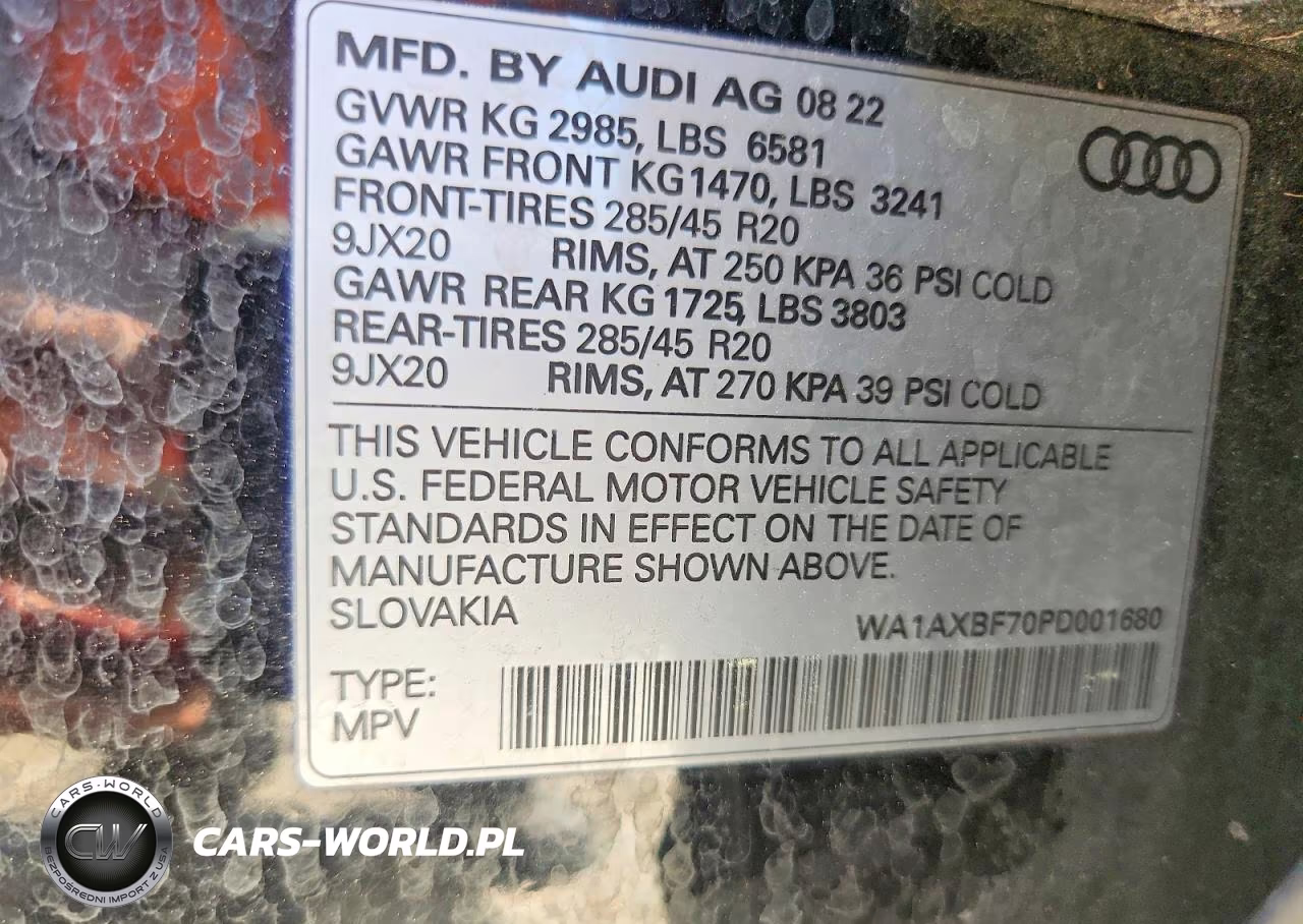 2023 Audi Q7 Premium VIN:WA1AXBF70PD001680 - 13