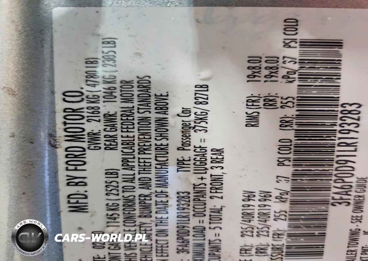 2020 Ford Fusion Titanium VIN:3FA6P0D91LR193283 - 12