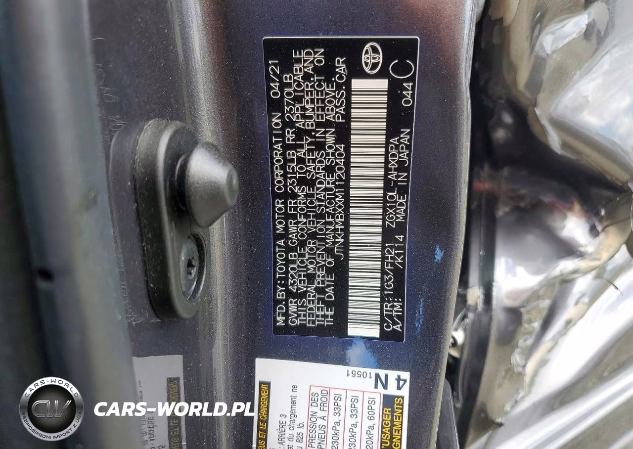 2021 Toyota C-Hr Le VIN:JTNKHMBXXM1120404 - 13