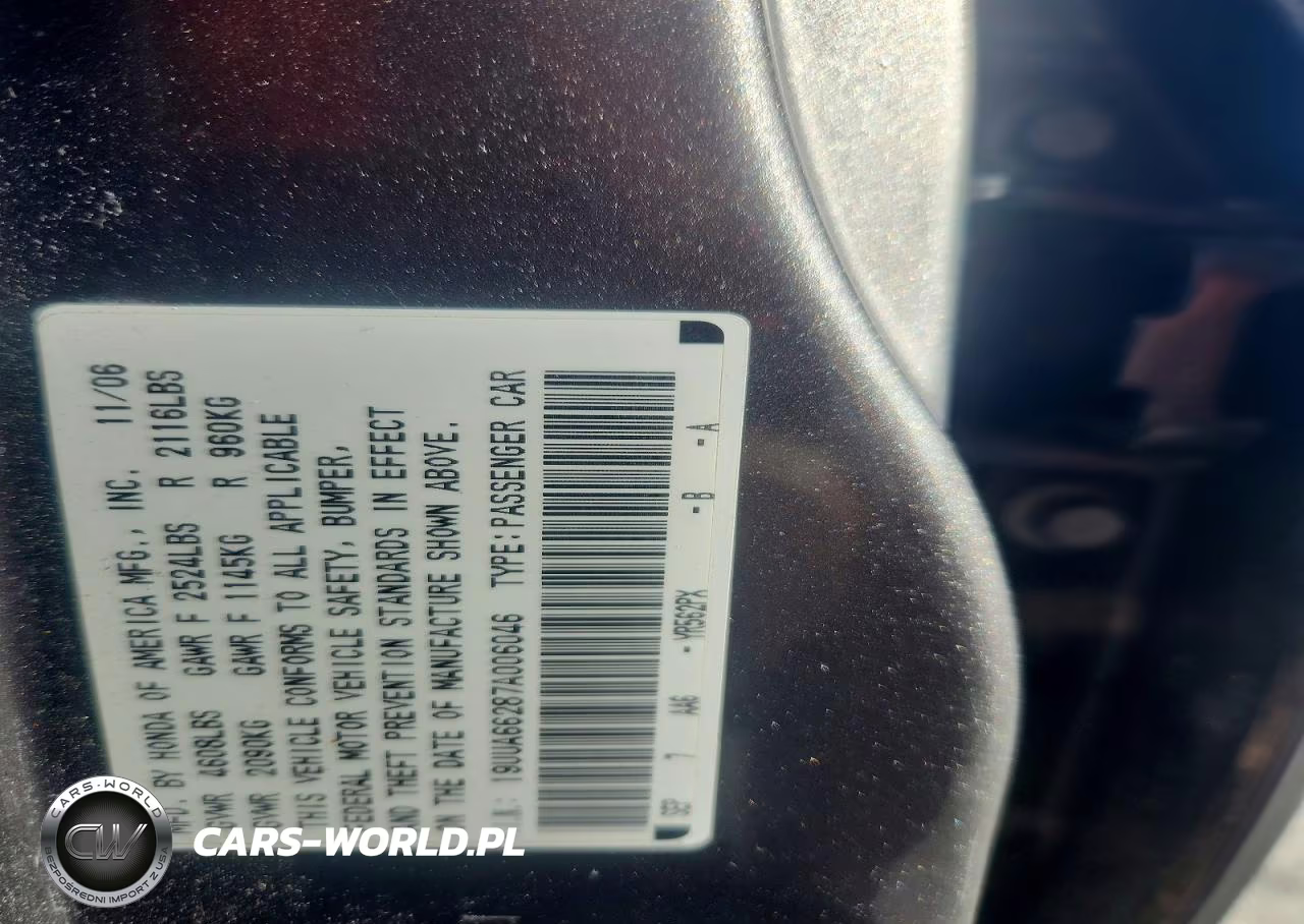 2007 Acura Tl VIN:19UUA66287A006046 - 13