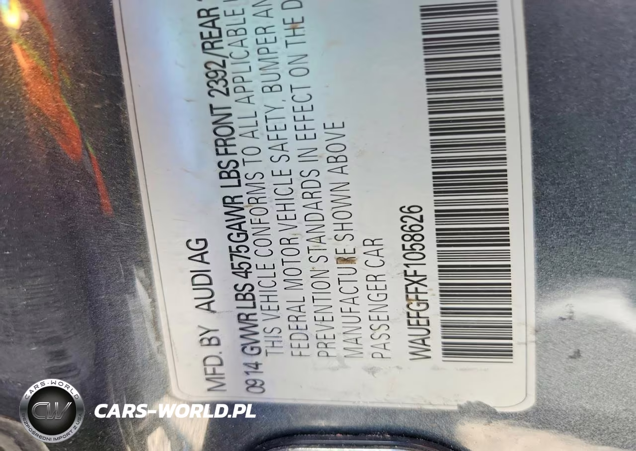 2015 Audi A3 VIN:WAUEFGFFXF1058626 - 12