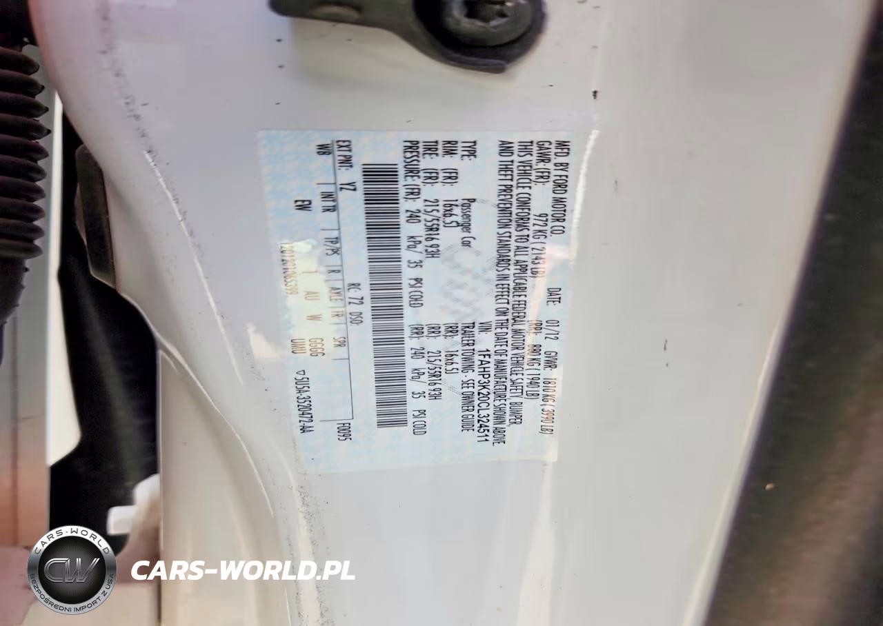 2012 Ford Focus Se VIN:1FAHP3K20CL324511 - 12