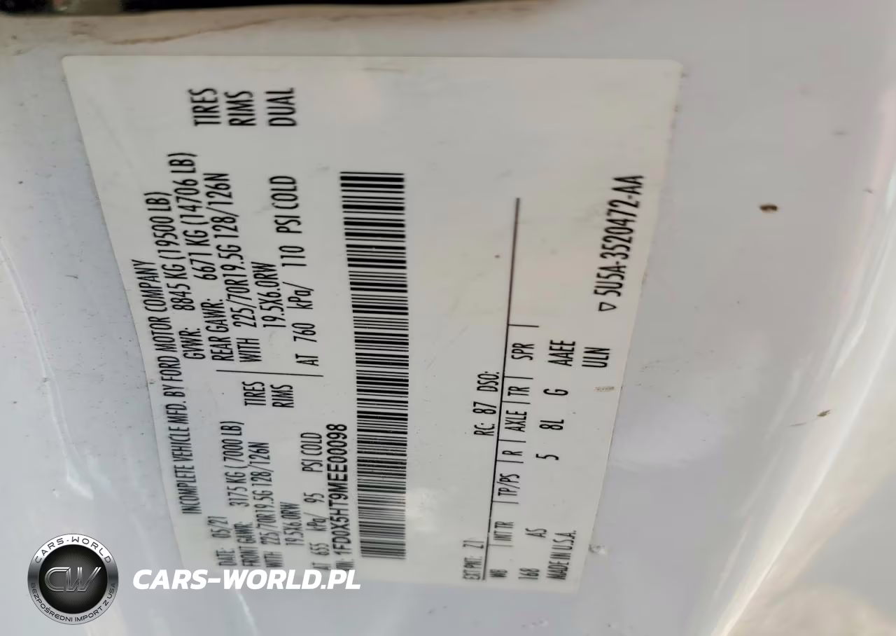 2021 Ford F550 Super Duty Bucket Truck VIN:1FD0X5HT9MEE00098 - 10