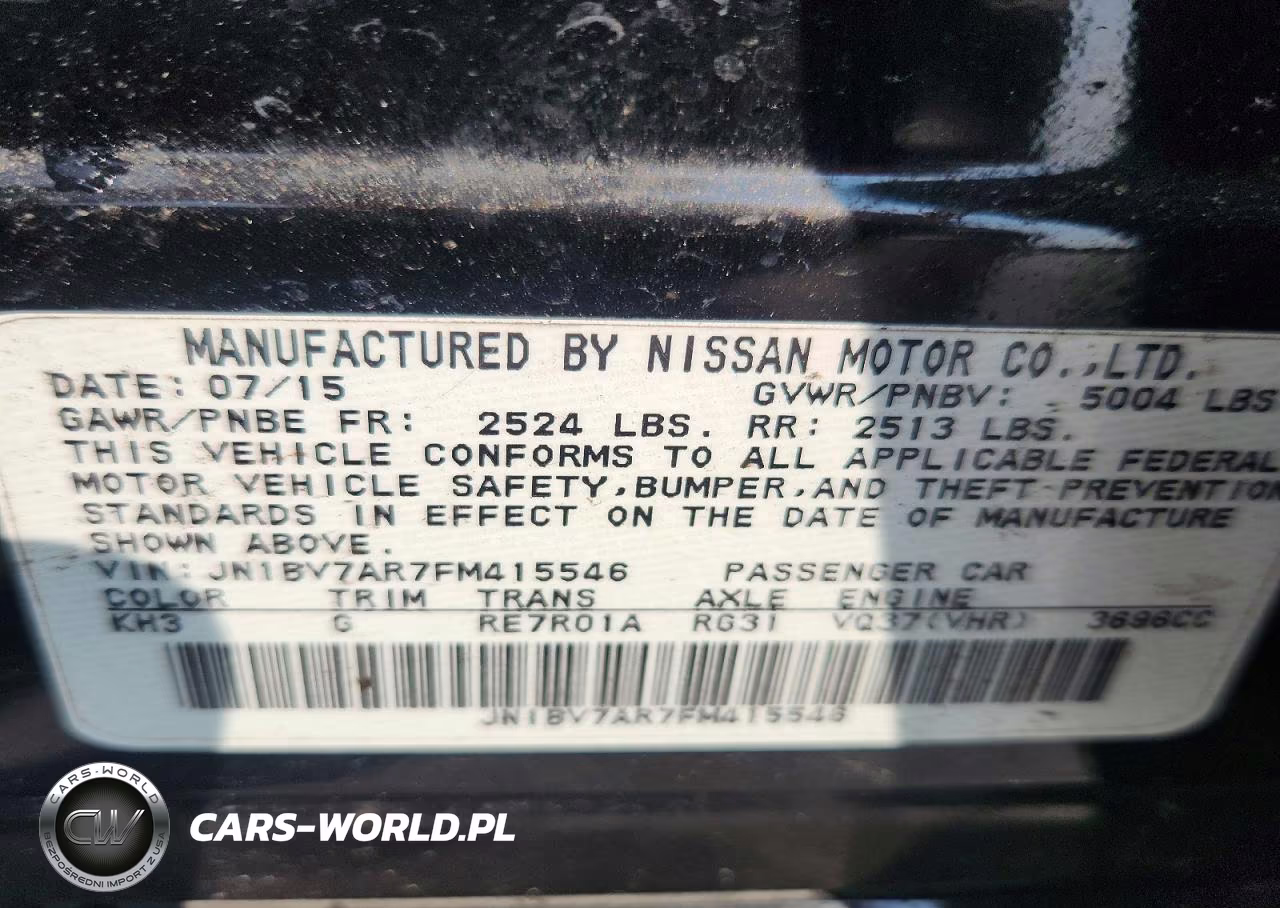 2015 Infiniti Q50 Base VIN:JN1BV7AR7FM415546 - 12