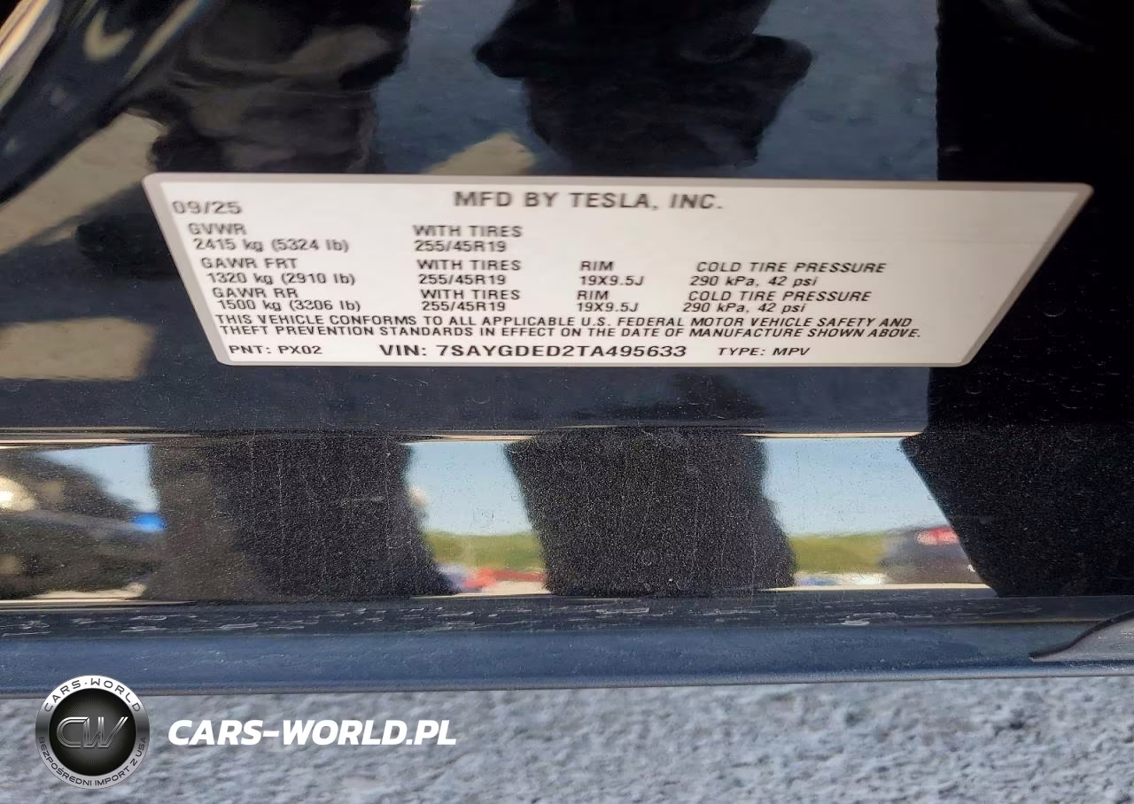 2026 Tesla Model Y VIN:7SAYGDED2TA495633 - 12
