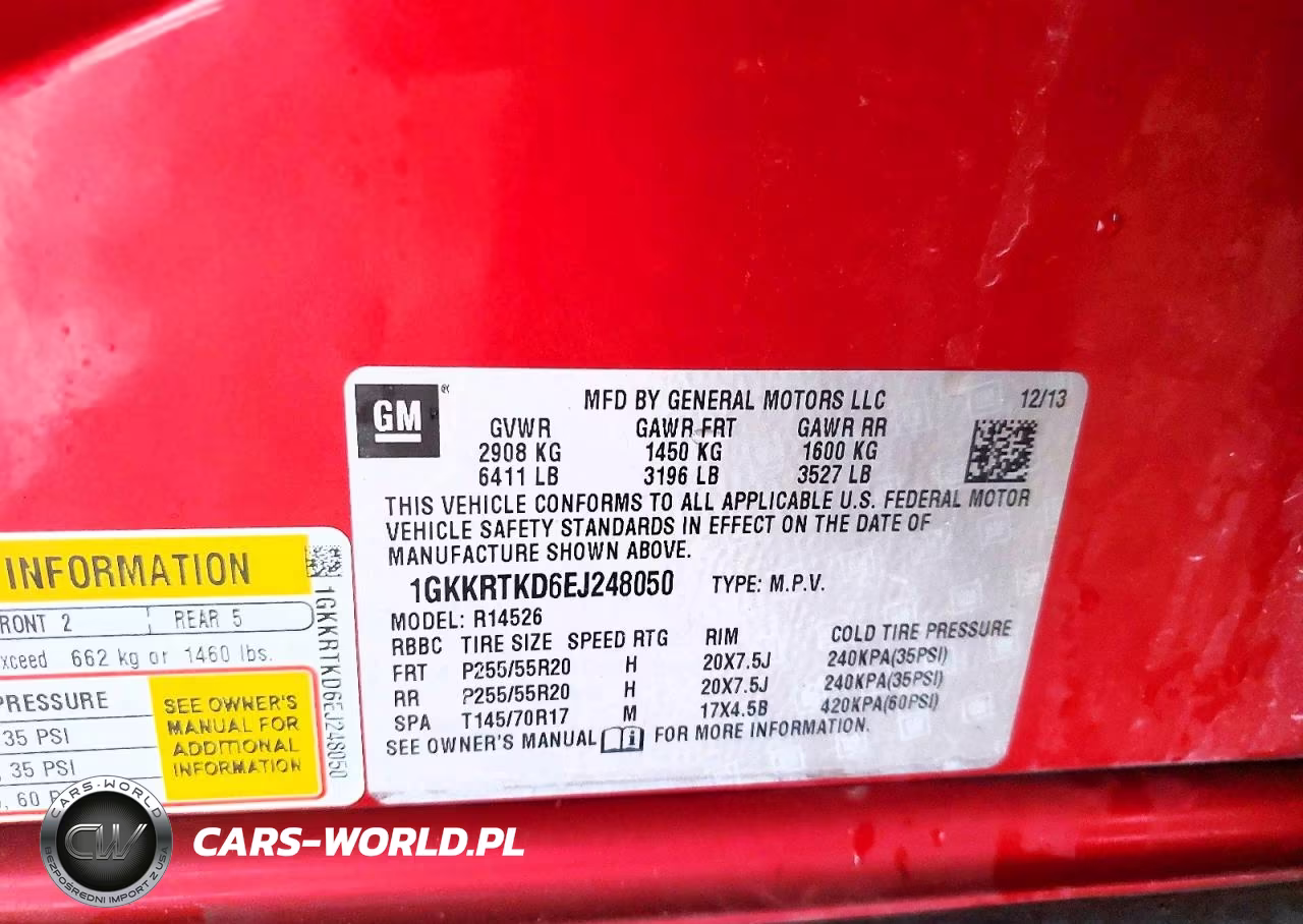 2014 GMC Acadia Denali VIN:1GKKRTKD6EJ248050 - 13