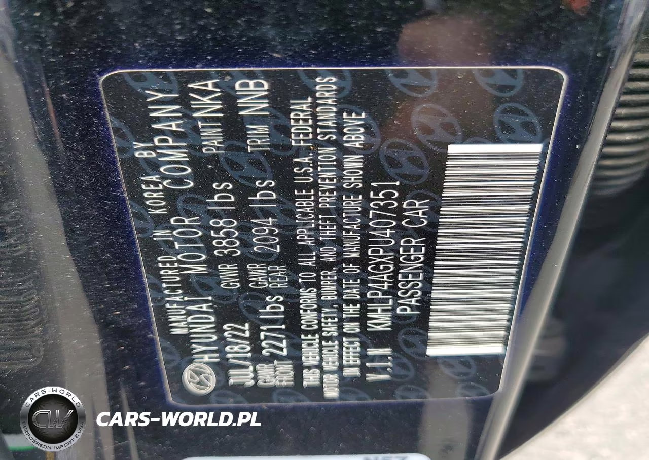 2023 Hyundai Elantra Limited VIN:KMHLP4AGXPU407351 - 12