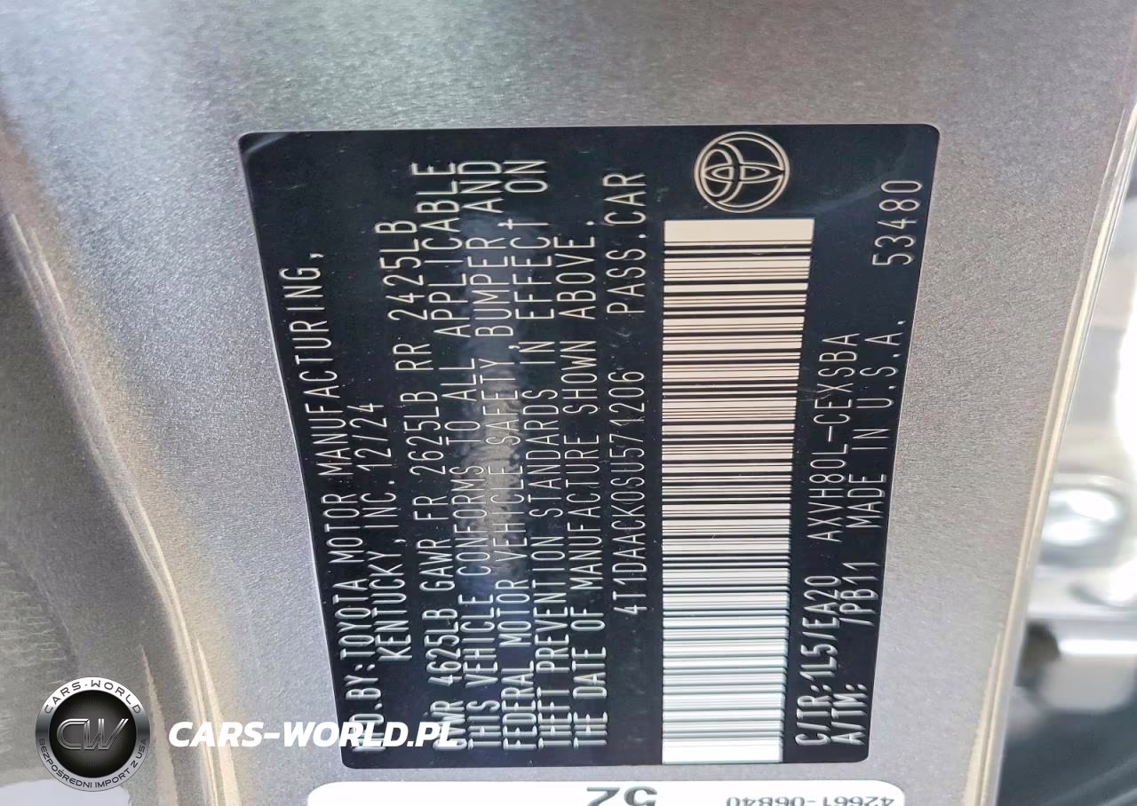 2025 Toyota Camry Xse VIN:4T1DAACK0SU571206 - 12