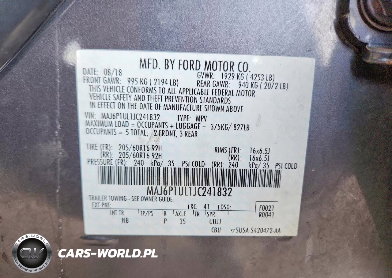 2018 Ford Ecosport Se VIN:MAJ6P1UL1JC241832 - 13