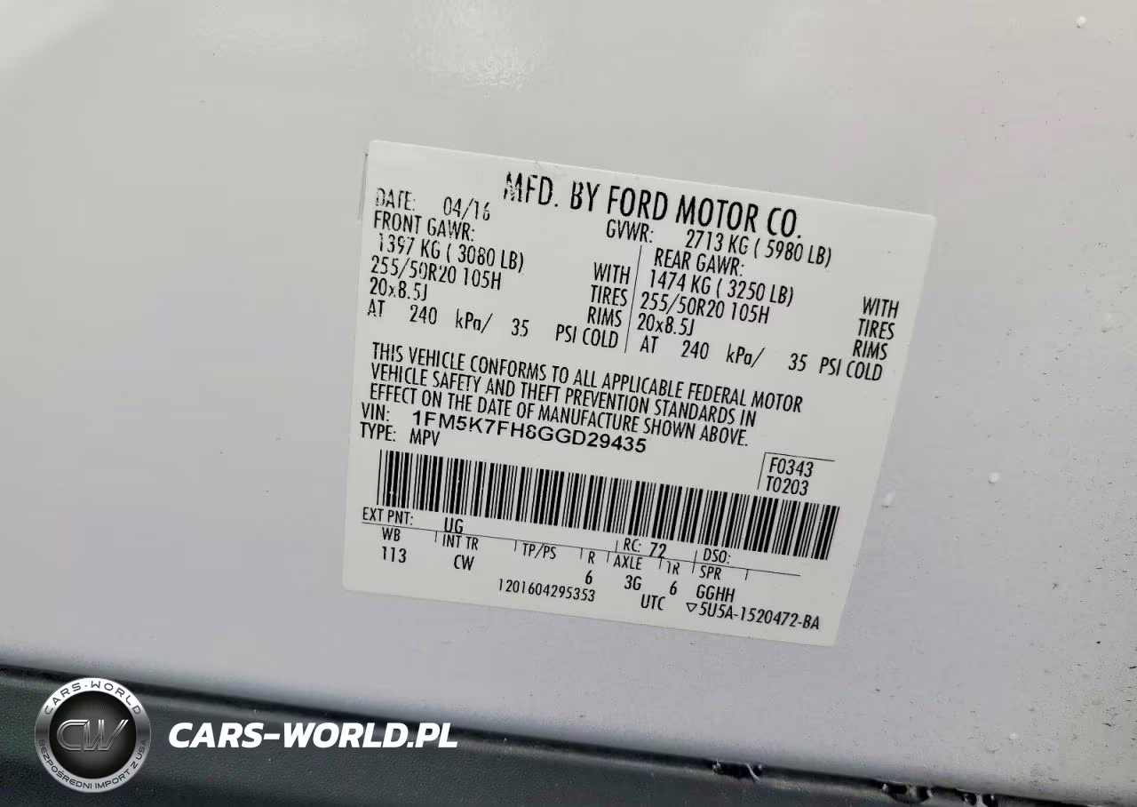 2016 Ford Explorer Limited VIN:1FM5K7FH8GGD29435 - 12