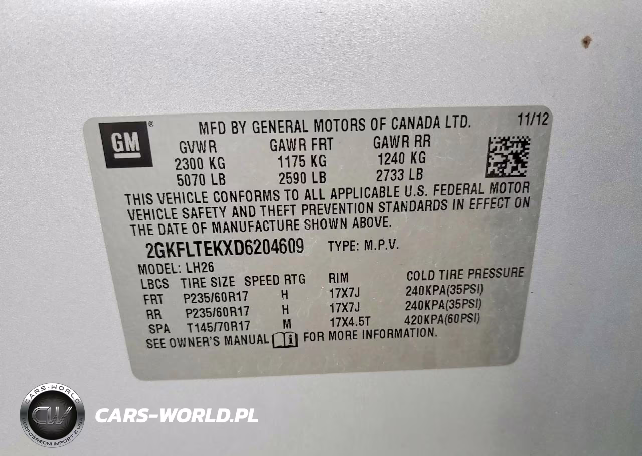 2013 GMC Terrain Sle VIN:2GKFLTEKXD6204609 - 13