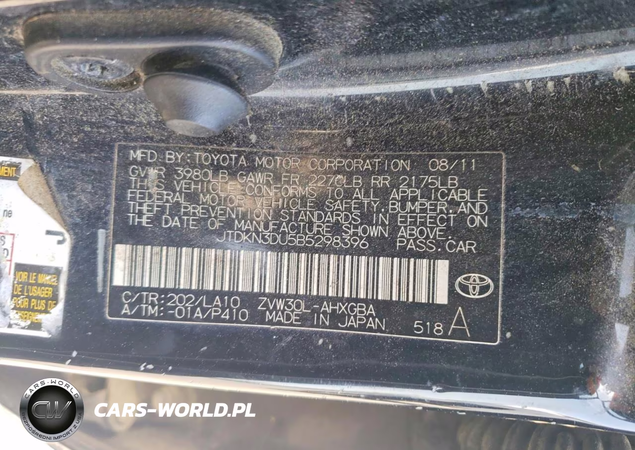 2011 Toyota Prius Four VIN:JTDKN3DU5B5298396 - 12