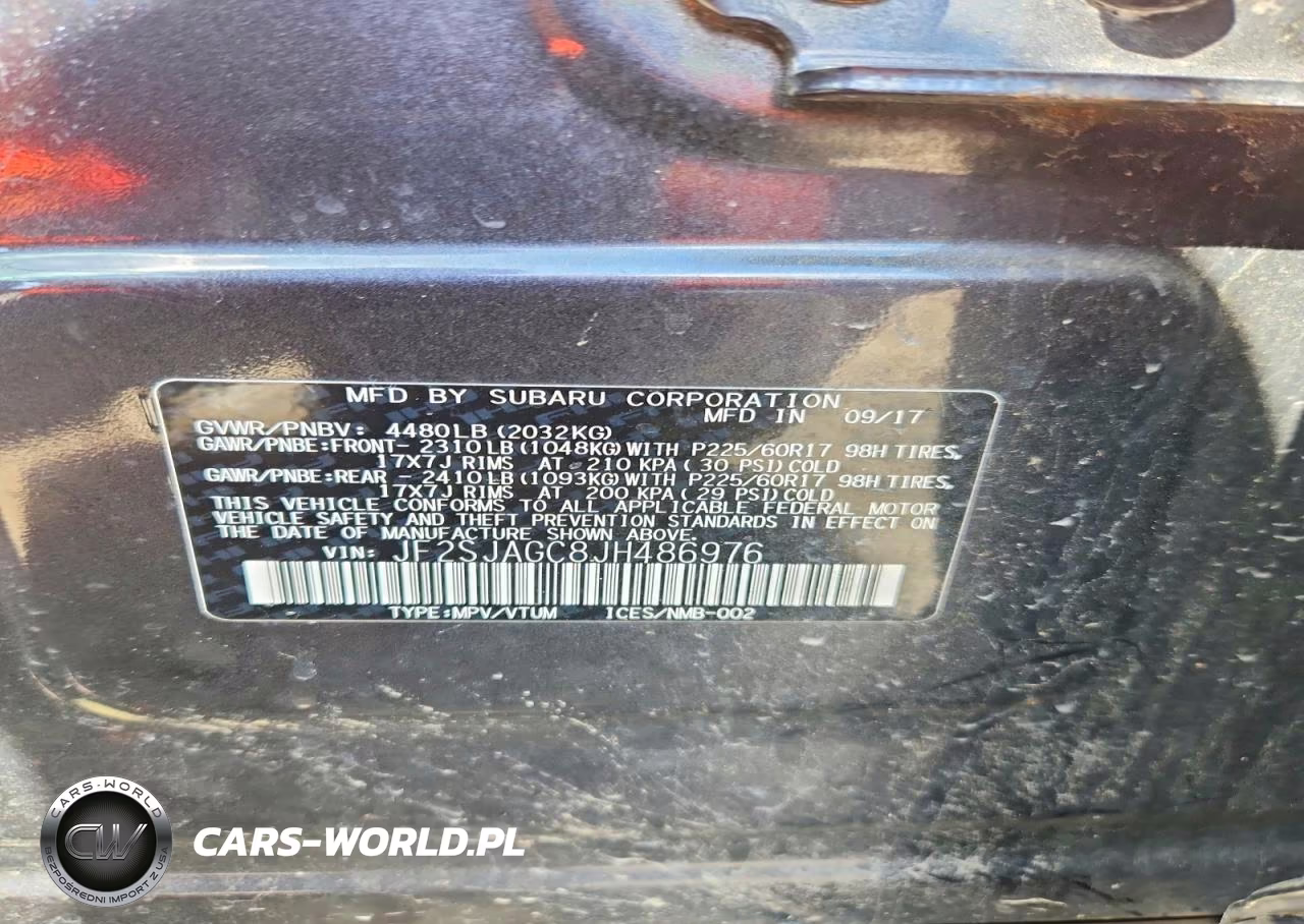 2018 Subaru Forester 2.5I Premiu VIN:JF2SJAGC8JH486976 - 14