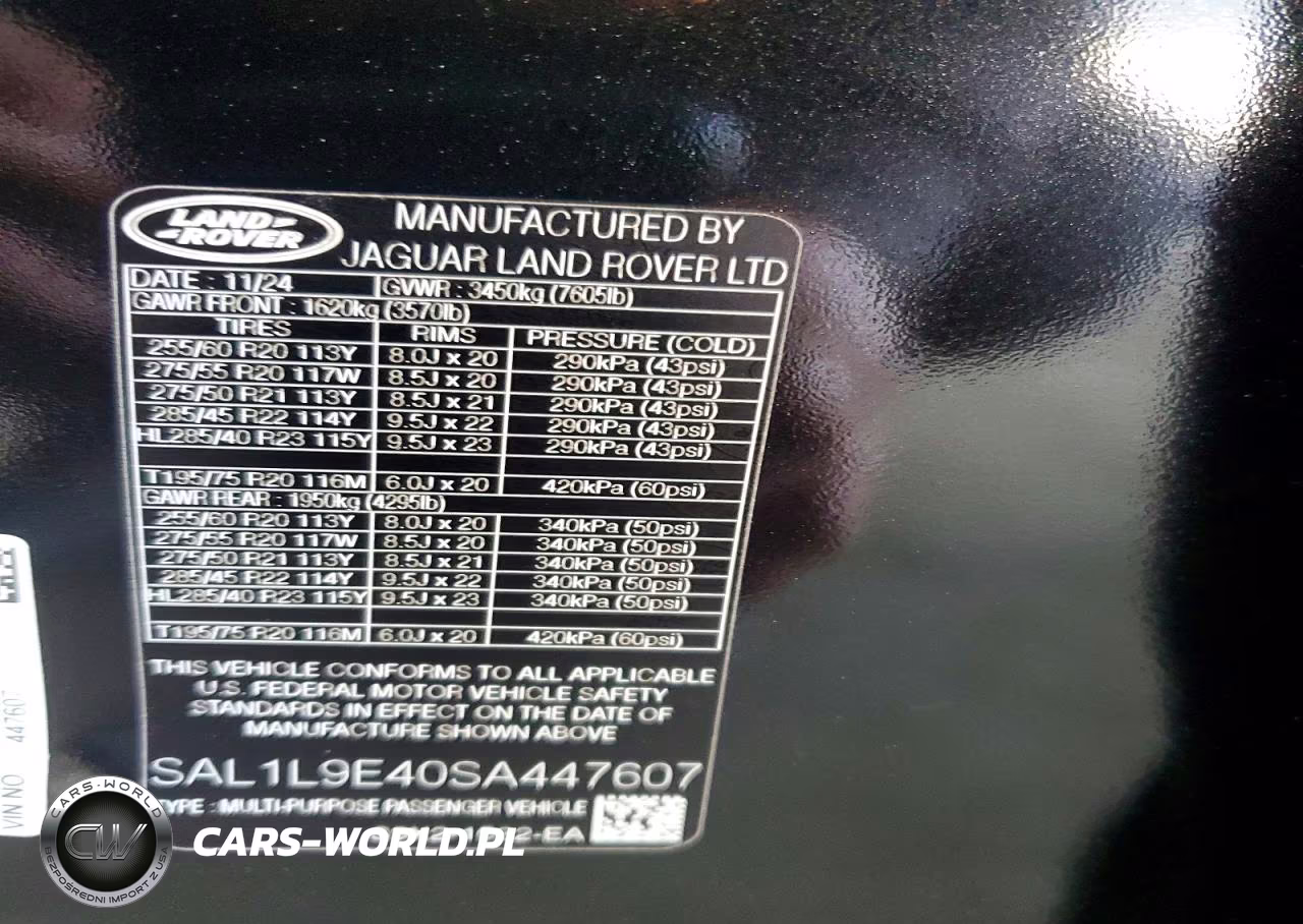 2025 Land Rover Range Rover Sport Dynamic Se VIN:SAL1L9E40SA447607 - 13