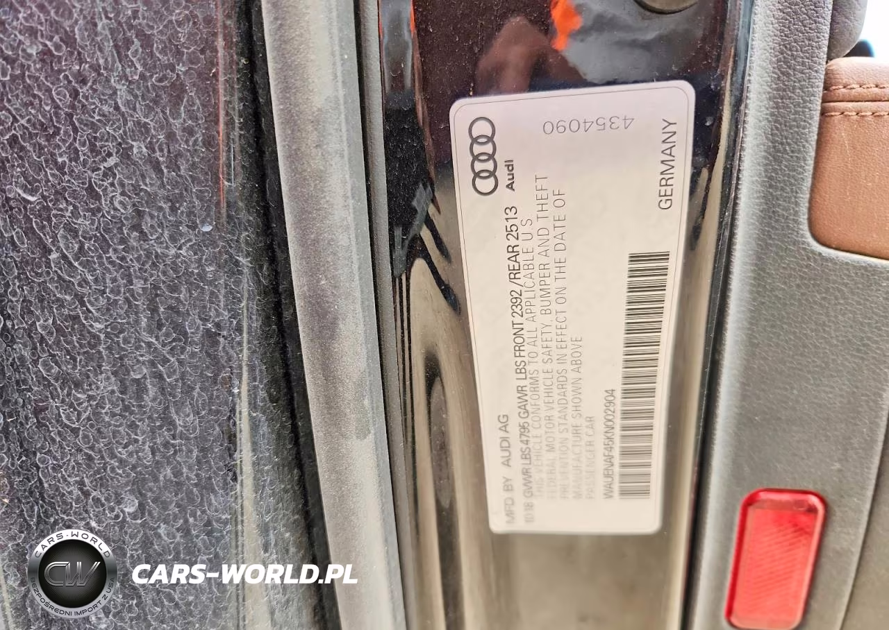 2019 Audi A4 Premium Plus VIN:WAUENAF45KN002904 - 12