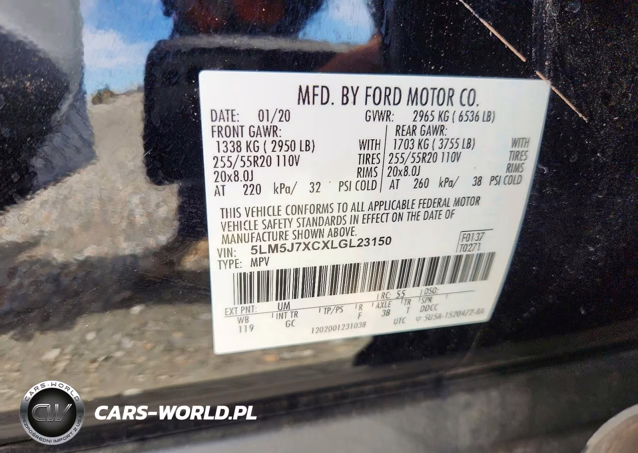 2020 Lincoln Aviator Reserve VIN:5LM5J7XCXLGL23150 - 13