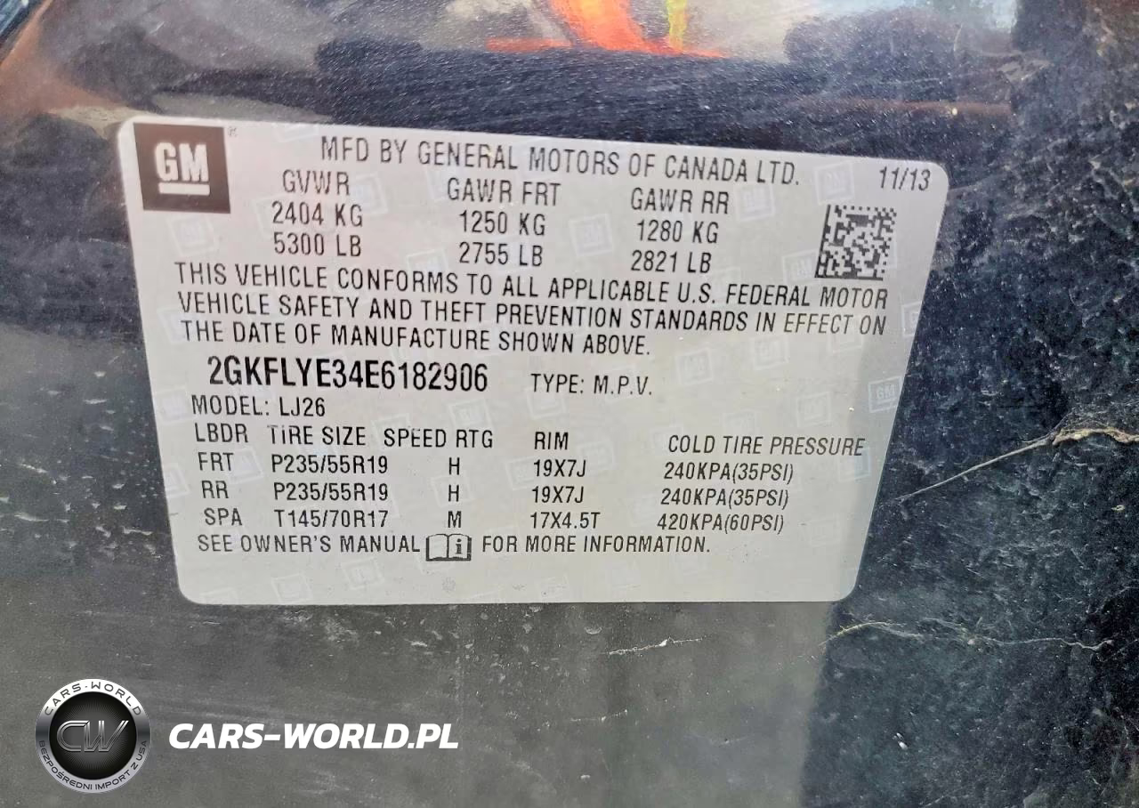 2014 GMC Terrain Slt VIN:2GKFLYE34E6182906 - 13