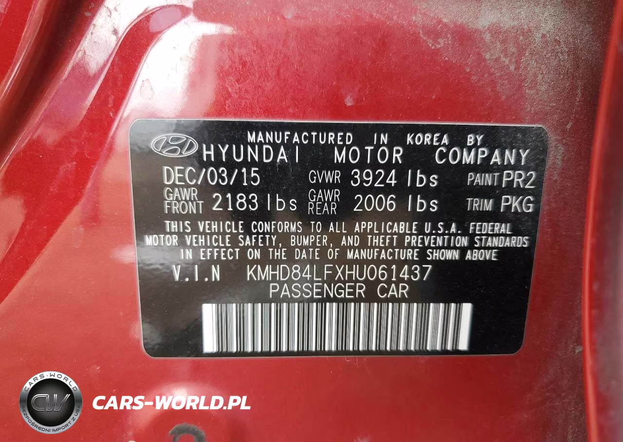 2017 Hyundai Elantra Se VIN:KMHD84LFXHU061437 - 12