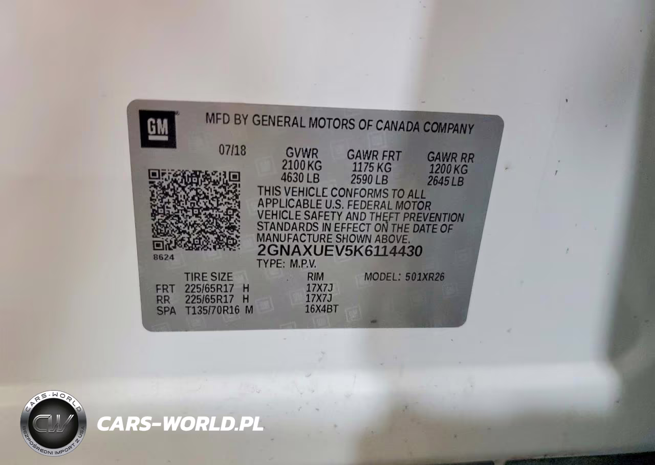 2019 Chevrolet Equinox Lt VIN:2GNAXUEV5K6114430 - 13