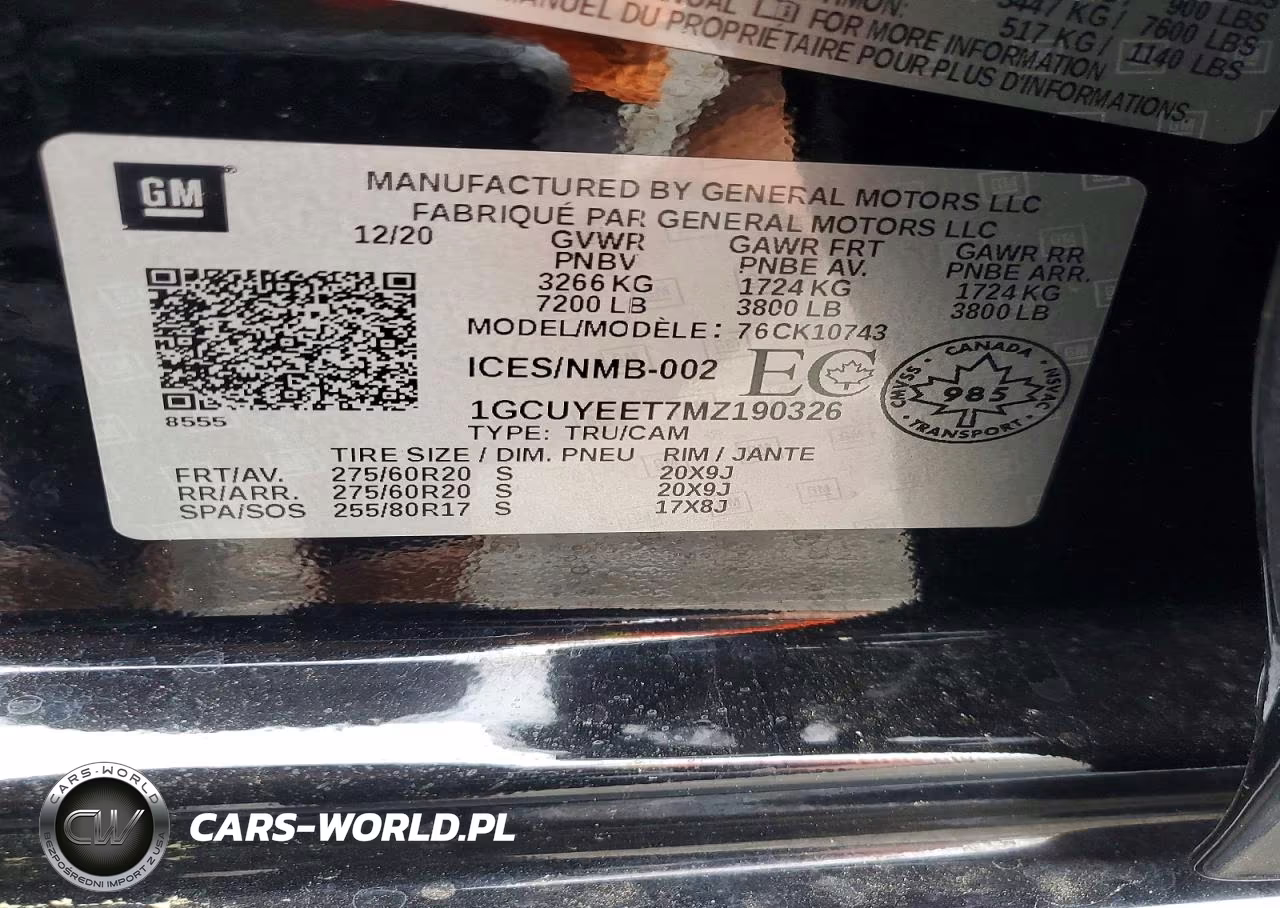 2021 Chevrolet Silverado K1500 Rst VIN:1GCUYEET7MZ190326 - 13