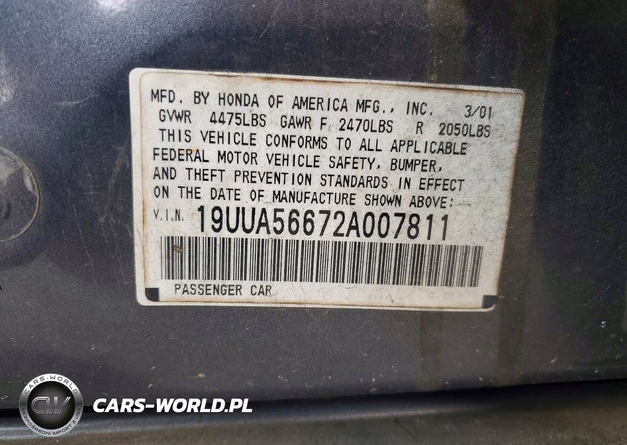 2002 Acura 3.2Tl VIN:19UUA56672A007811 - 12