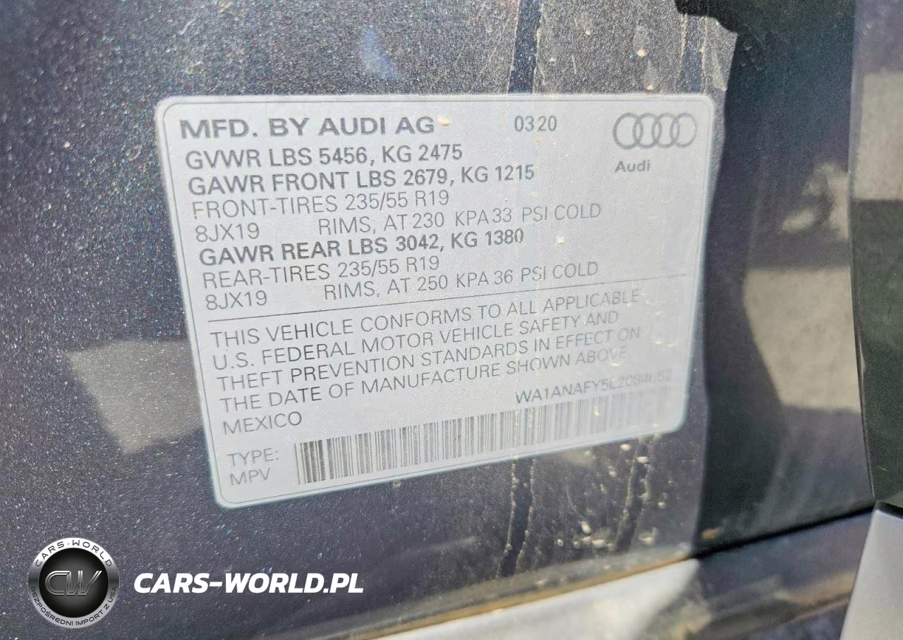 2020 Audi Q5 Premium VIN:WA1ANAFY5L2084652 - 14